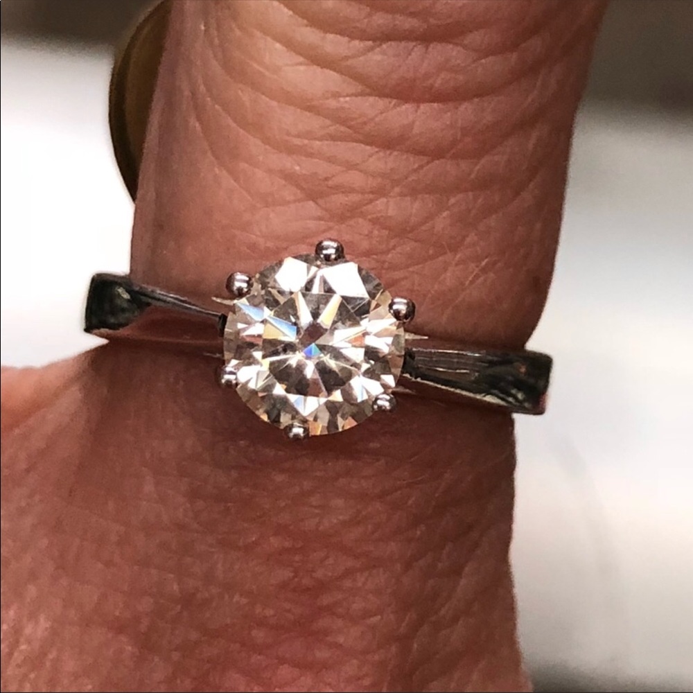Certified 14k Gold 1 Carat Diamond Solitaire Engagement Ring ~ Bridal / Wedding - Picture 10 of 13